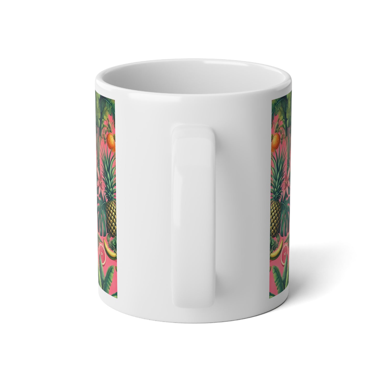 Jumbo Mug, 20oz, More Tropical Fruit Coral | Tropical Coffee Cup