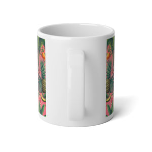 Jumbo Mug, 20oz, More Tropical Fruit Coral | Tropical Coffee Cup