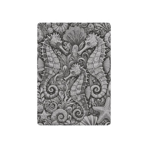 Poker Playing Cards - Seahorse Trio, Noir