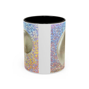 Colorful Mugs (11oz, 15oz), Disco White Nautilus
