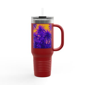 Tiny Palm Island/Palm Insulated Travel Mug - 40oz - Perfect for Outdoor Adventures