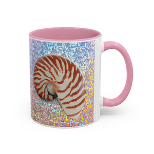 Colorful Mugs (11oz, 15oz), Disco Tiger Stripe Nautilus