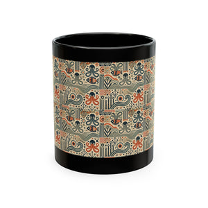 Tropical Coffee Mug — 'Tropics Lifestyle Coffee' Floral Parrot Ceramic Mug