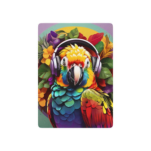 Poker Playing Cards - Rockin' Out Parrot