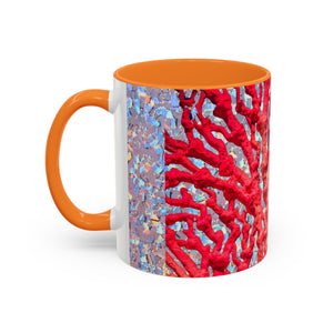 Colorful Mugs (11oz, 15oz), Disco Coral Reef Macro