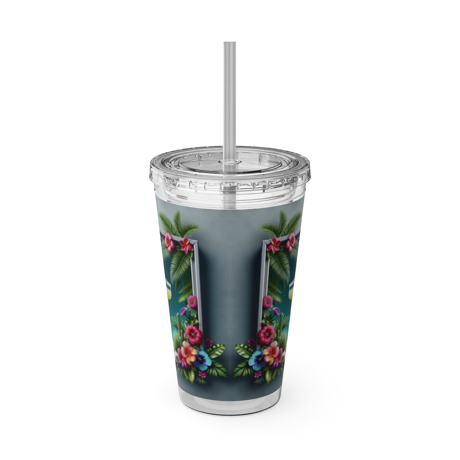 Tropical Tumbler with Straw | 16 oz: Tropical Margarita