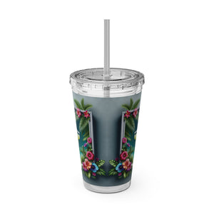 Tropical Tumbler with Straw | 16 oz: Tropical Margarita