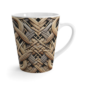 Latte White Mug - Beach Wicker