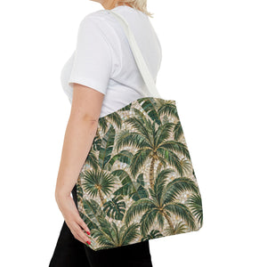 Tropical Palms MosaicTote Bag – Vintage Beach Market Bag