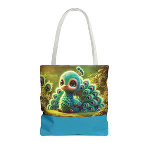 Baby Peacock Trio Tote Bag - 3 Sizes