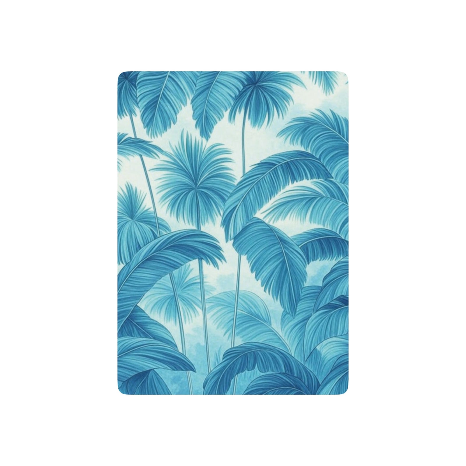 Poker Playing Cards - Palm Serenity, Turquoise