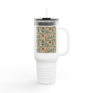 Insulated Travel Mug, 40oz / Mid-Century Octopus - Perfect for Outdoor Adventures