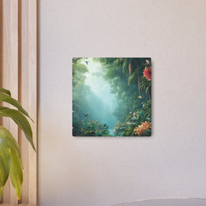 Tropical Jungle Metal Art Sign — Lush Rainforest Wall Decor