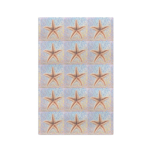 Microfiber Coffee/Tea Towel — Coastal Disco Starfish