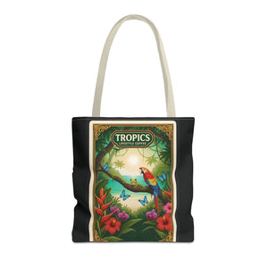 Tote Bag — Parrot Friends at Seashore, TLC Logo