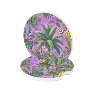 Soapstone Car Coaster - More Tropical Fruit, Deep Lilac