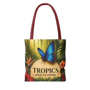 Rainforest Butterfly Coffee Brand Tote Bag - 3 Sizes