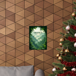Tropics Lifestyle Coffee Poster — Rainforest Mist Matte Vertical Print