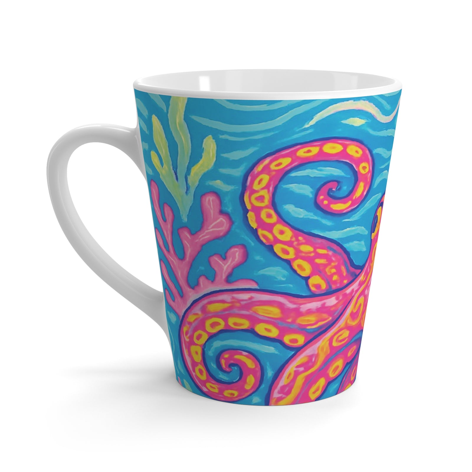 Latte White Mug - Kraken Joe