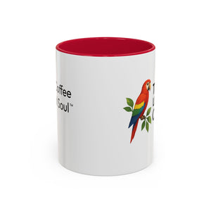 Tropics Lifestyle Coffee Mug — Colorful Macaw Parrot 11oz