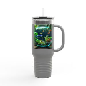 Insulated Travel Mug, 40oz / Tropical Fish Bowl #1 - Perfect for Outdoor Adventures