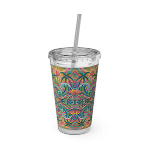 Tropical Tumbler with Straw | 16 oz: Kaleido Bay