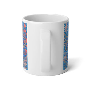 Jumbo Mug, 20oz, Octopus Kraken Joe, Grey | Tropical Coffee Cup, Gift for Ocean Lovers