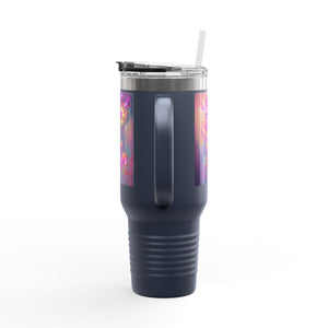 Fantasy Orchids Insulated Travel Mug - 40oz - Perfect for Outdoor Adventures