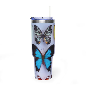 40oz Butterfly Garden Vacuum Thermal Tumbler