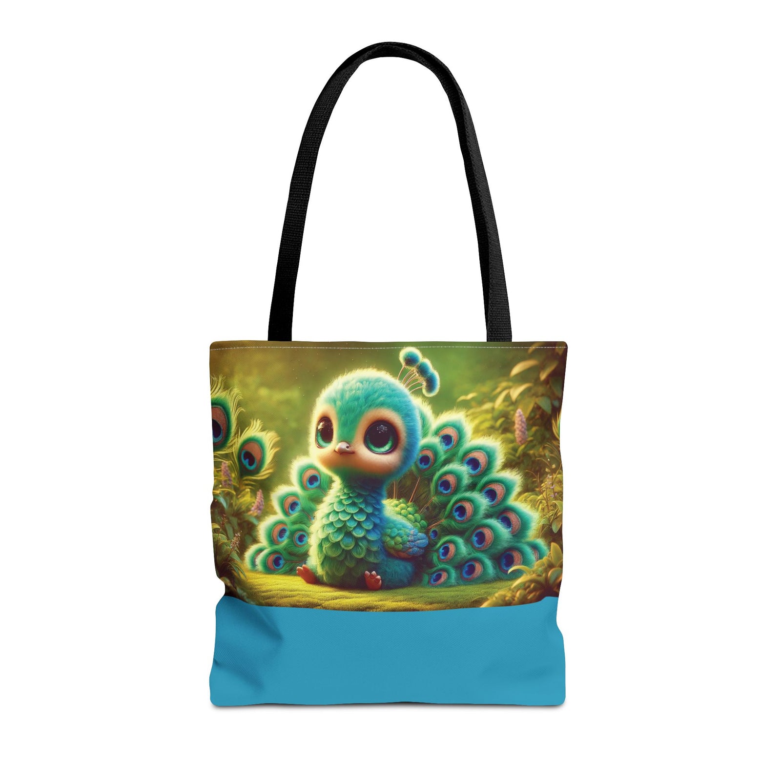 Baby Peacock Trio Tote Bag - 3 Sizes