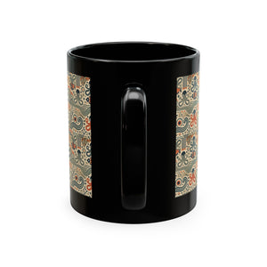 Tropical Coffee Mug — 'Tropics Lifestyle Coffee' Floral Parrot Ceramic Mug