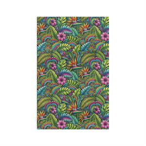 Tropical Microfiber Coffee/Tea Towel — Rainforest Pop