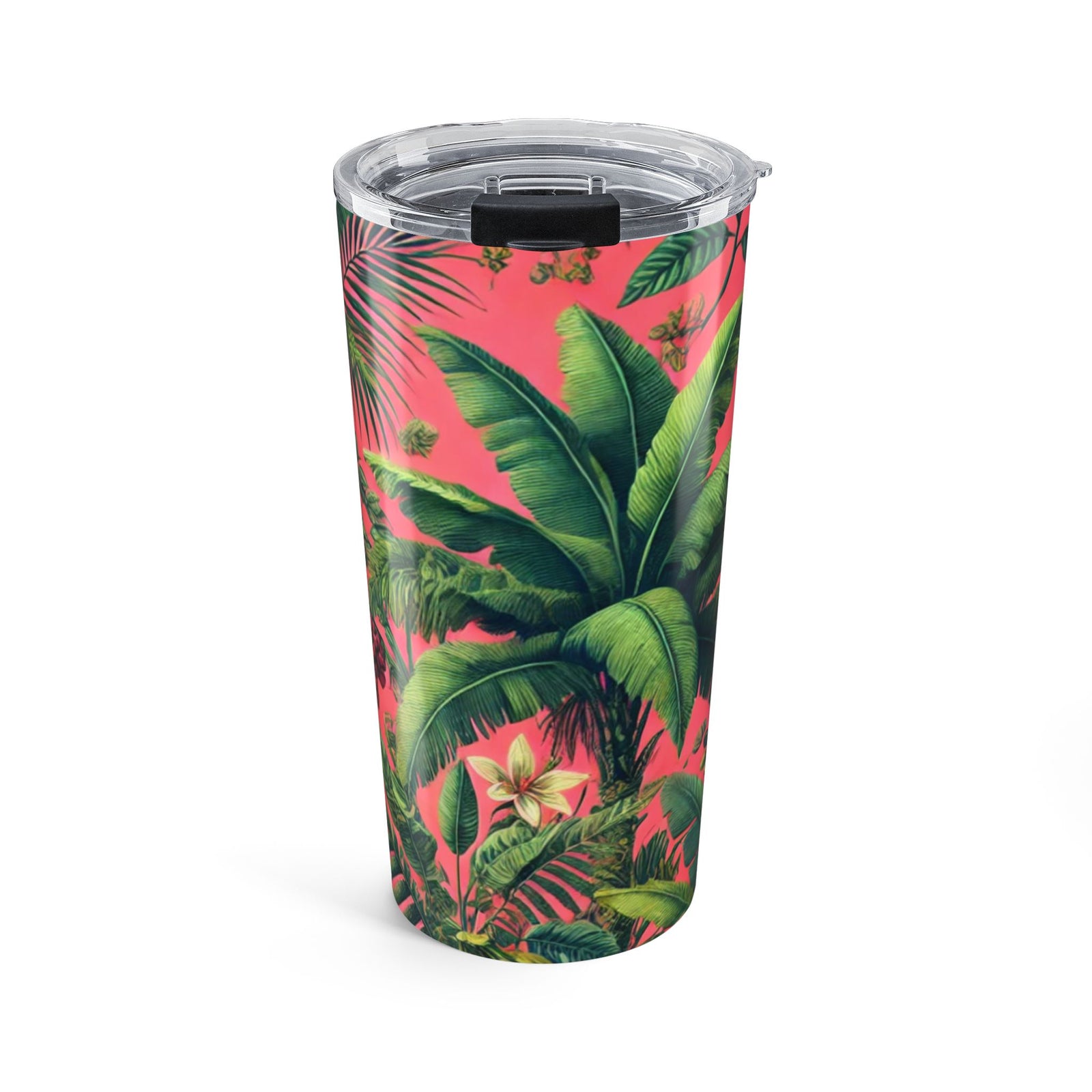 20 oz Tumbler — Tropical Fruit Insulated Travel Cup, Coral