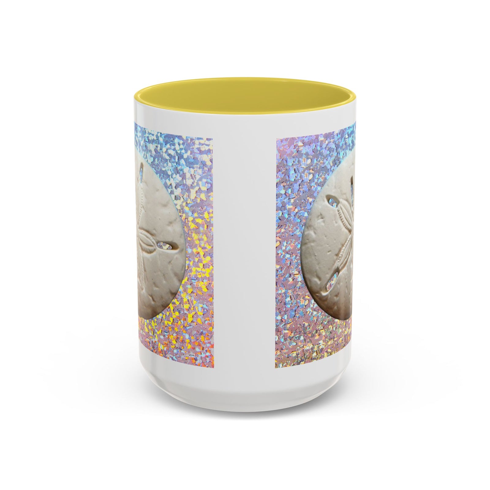 Colorful Mugs (11oz, 15oz), Disco Sand Dollar