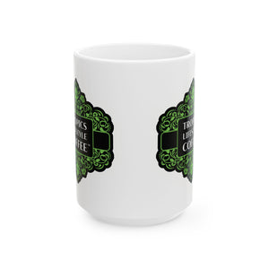 Ceramic White Mug - 11oz & 15oz, / Tropics Lifestyle Coffee, 2 Sides