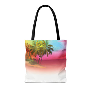 Watercolor Sunset Tote Bag - 3 Sizes