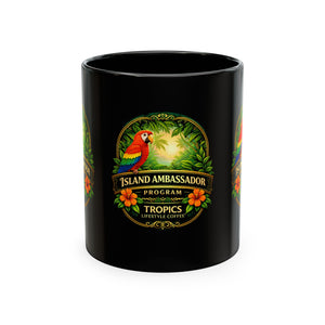 Tropical Parrot Coffee Mug — "Island Ambassador" Ceramic Cup