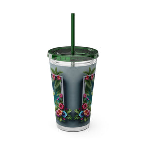 Tropical Tumbler with Straw | 16 oz: Tropical Margarita