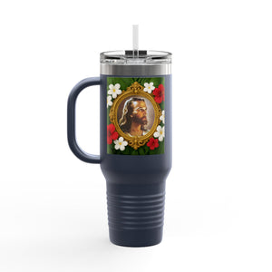 Religious Insulated Travel Mug, 40oz / "Head of Christ" Jesus Portrait - Perfect for Outdoor Adventures