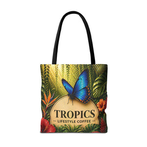 Rainforest Butterfly Coffee Brand Tote Bag - 3 Sizes