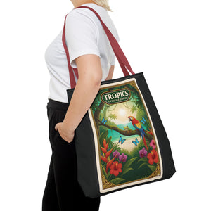 Tote Bag — Parrot Friends at Seashore, TLC Logo