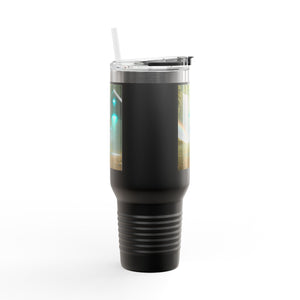Insulated Travel Mug, 40oz / UFO & Waterfall