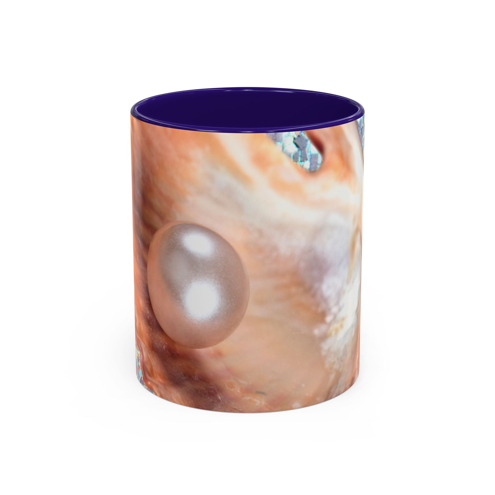 Colorful Mugs (11oz, 15oz), Disco Peach Pearl Oyster
