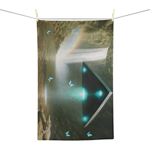 Tropical Microfiber Coffee/Tea Towel – UFO & Waterfall