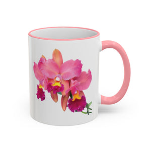 Accent Rim & Handle Mug – Tropics Lifestyle Coffee, Deco Long Logo