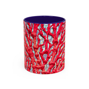 Colorful Mugs (11oz, 15oz), Disco Coral Reef Macro
