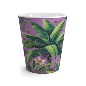 Latte White Mug - More Tropical Fruit, Deep Lilac