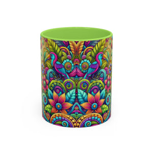 Accent Color Coffee Mug, Many Colors - 11oz & 15oz / Rainforest Music