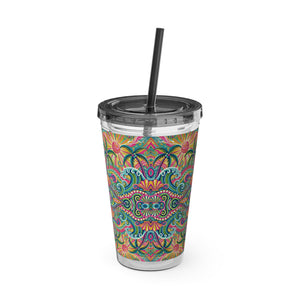 Tropical Tumbler with Straw | 16 oz: Kaleido Bay