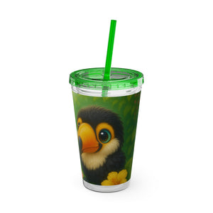 Tropical Tumbler with Straw | 16 oz: Baby Toucans